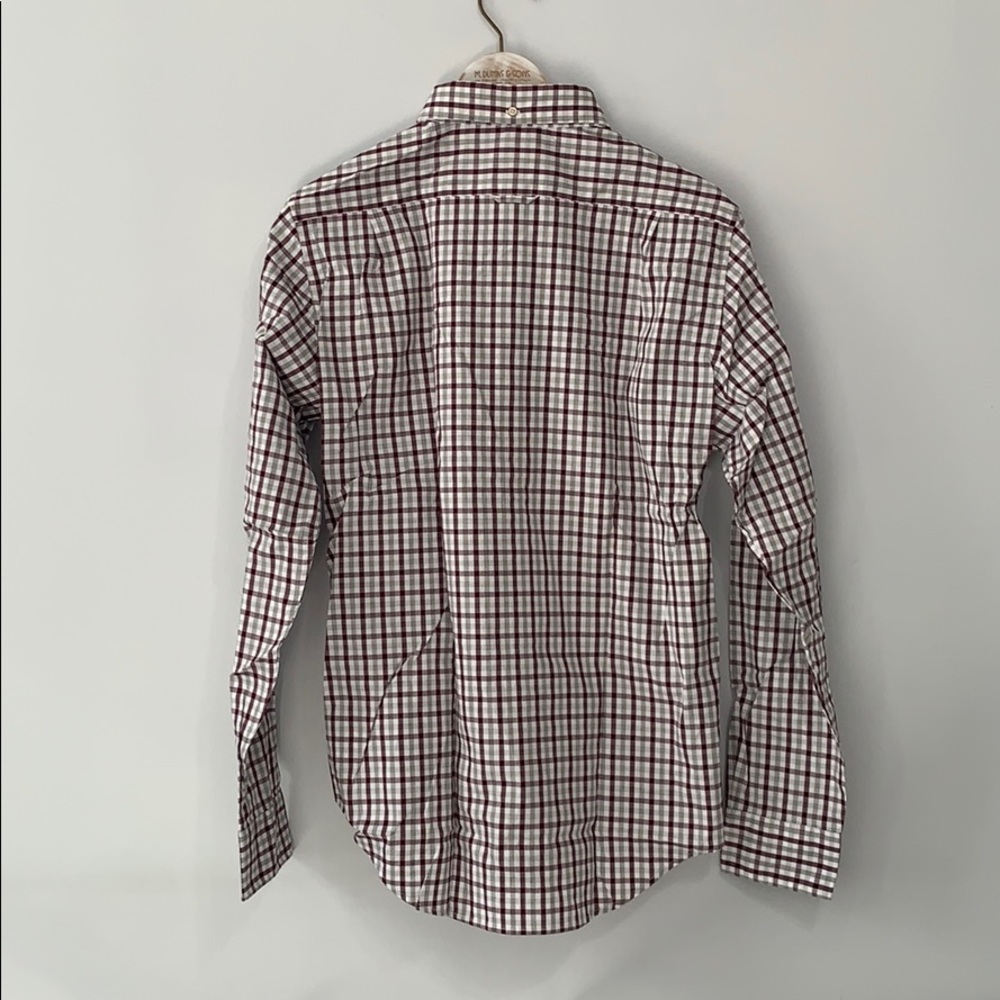 Gant Oxford Button Down Check Fit Port Red Large - Picture 7 of 12